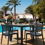 Remo Indoor / Outdoor Dining Chair - Black Outdoor Chair Furnlink-Local   