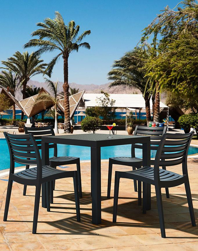 Remo Indoor / Outdoor Dining Chair - Black Outdoor Chair Furnlink-Local   