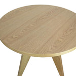 Trestra 80cm Round Dining Table - Natural Dining Table Swady-Core