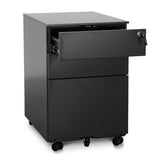 Russel 3 Drawers Mobile Pedestal - Black Pedestal Sun Desk-Core   