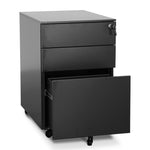 Russel 3 Drawers Mobile Pedestal - Black Pedestal Sun Desk-Core   
