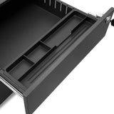 Russel 3 Drawers Mobile Pedestal - Black Pedestal Sun Desk-Core   