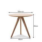 Santo Tri Leg Side Table - Oak Side Table Eastern-local   