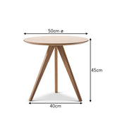 Santo Tri Leg Side Table - Oak Side Table Eastern-local   