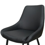 Set of 2 - Alfie Dining Chair - Black | Interior Secrets