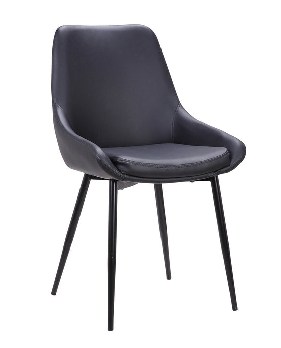 Set of 2 - Alfie Dining Chair - Black Dining Chair Sendo-Core   