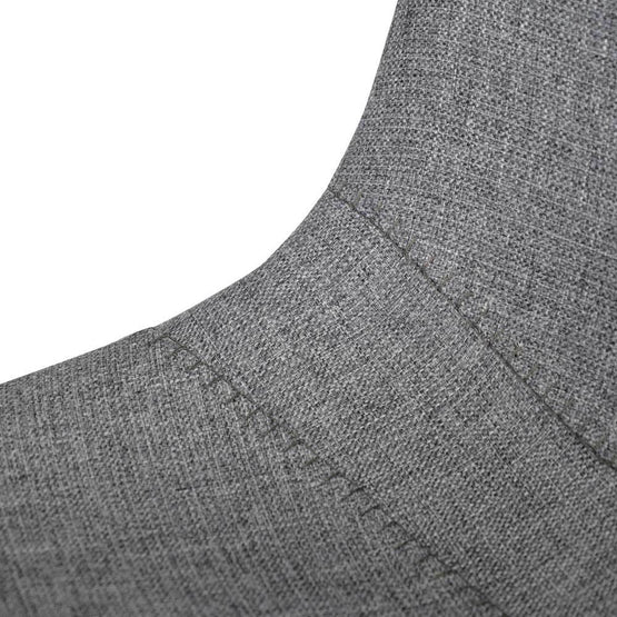 Set of 2 - Duke 65cm Fabric Bar Stool - Dark Grey BS2083-SEx2