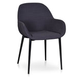 Set of 2 - Lynton Fabric Dining Chair - Black DC961-SDx2
