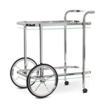 Smith Chrome Glass Bar Cart Bar Cart Swing-Local   