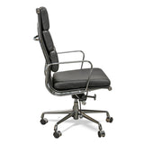 Ashton High Back Office Chair - Black Leather Office Chair Yus Furniture-Core   