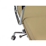 Ex Display - Ashton Low Back Office Chair - Light Brown Leather Office Chair Yus Furniture-Core