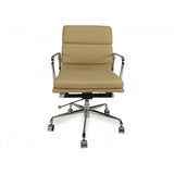 Ex Display - Ashton Low Back Office Chair - Light Brown Leather Office Chair Yus Furniture-Core