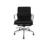 Ashton Low Back Office Chair - Black Leather Office Chair Yus Furniture-Core   