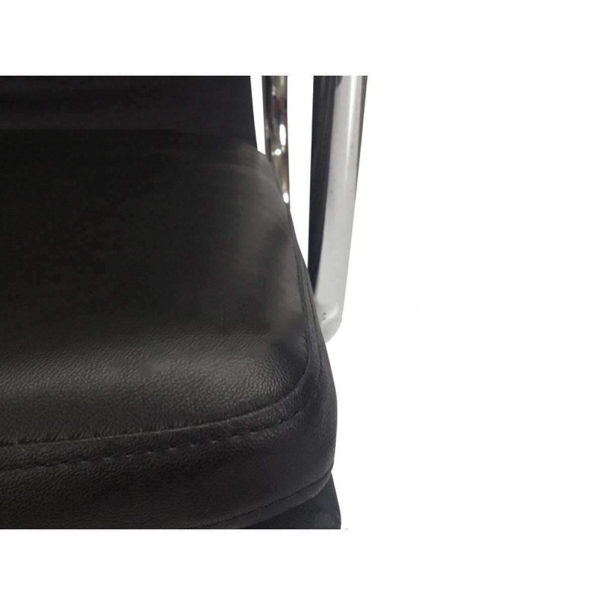 Ashton Low Back Office Chair - Black Leather Office Chair Yus Furniture-Core   