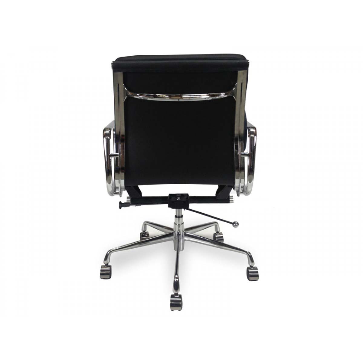Ashton Low Back Office Chair - Black Leather Office Chair Yus Furniture-Core   