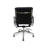 Ashton Low Back Office Chair - Black Leather Office Chair Yus Furniture-Core   