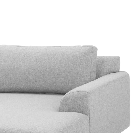 Sonia 3 Seater Right Chaise Fabric Sofa - Light Grey LC2519-FA