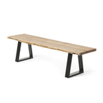 Sono Solid Wattle Timber Bench Seat - Natural Bench The Form-Local   