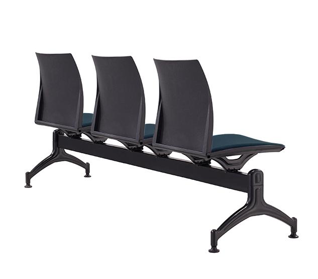 Stream Fabric Beam Seating - Blue Ottoman Ergo-Local   