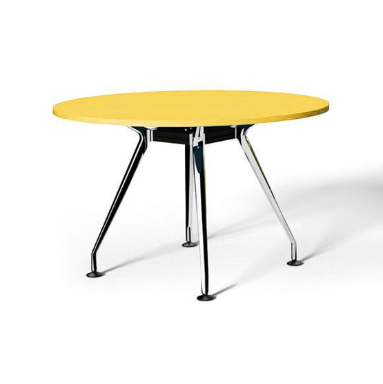 Swift Round Office Meeting Table 90cm - Yellow Meeting Table Dee Kay-Local   