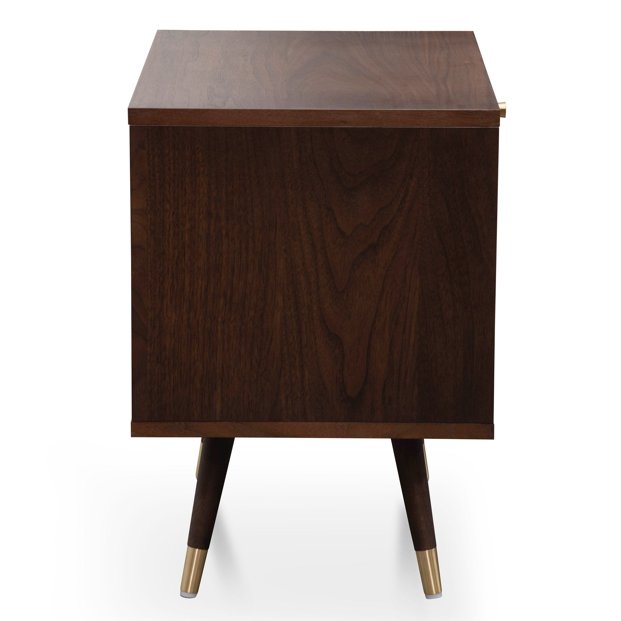 Ex Display - Tasha Wooden Bedside Table - Walnut Bedside Table KD-Core