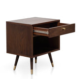 Ex Display - Tasha Wooden Bedside Table - Walnut Bedside Table KD-Core