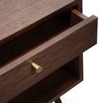 Ex Display - Tasha Wooden Bedside Table - Walnut Bedside Table KD-Core