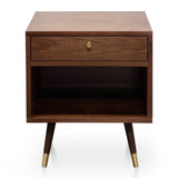 Ex Display - Tasha Wooden Bedside Table - Walnut Bedside Table KD-Core