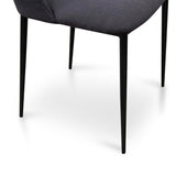 Tisha Fabric Dining Chair - Black - Last One Dining Chair Swady-Core