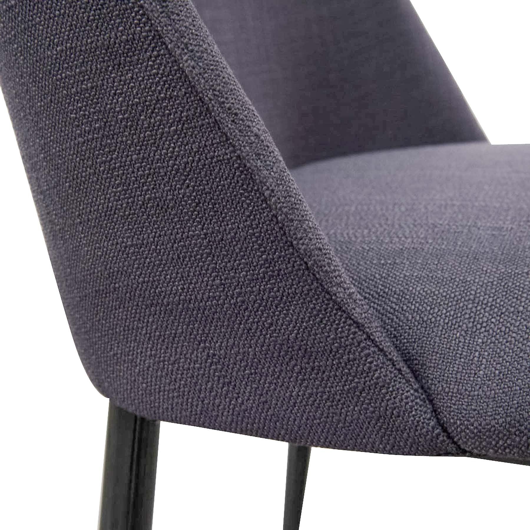 Tisha Fabric Dining Chair - Black - Last One Dining Chair Swady-Core