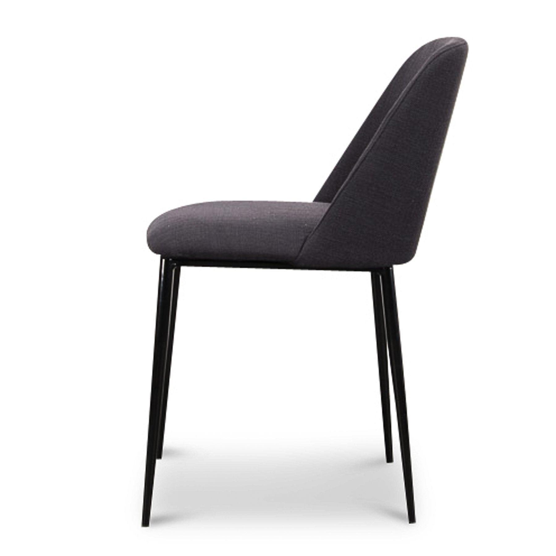 Tisha Fabric Dining Chair - Black - Last One Dining Chair Swady-Core