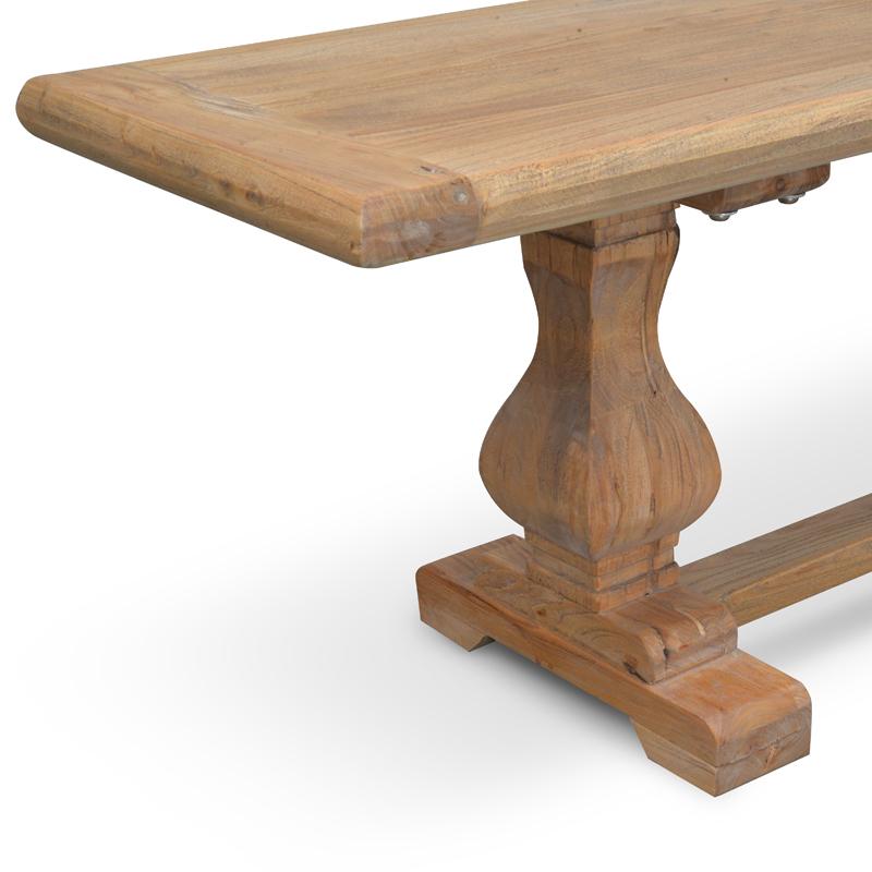 Titan 2m Reclaimed ELM Wood Bench - Natural Dining Bench Reclaimed-Core