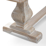 Titan Reclaimed 2m ELM Wood Bench - White Washed Dining Bench Reclaimed-Core