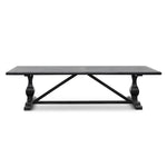 Titan Reclaimed Dining Table 3m - Black- 120cm (W) - Thick Top DT6066