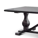 Titan Reclaimed Dining Table 3m - Black- 1.2m (W) - Thick Top Dining Table Reclaimed-Core   