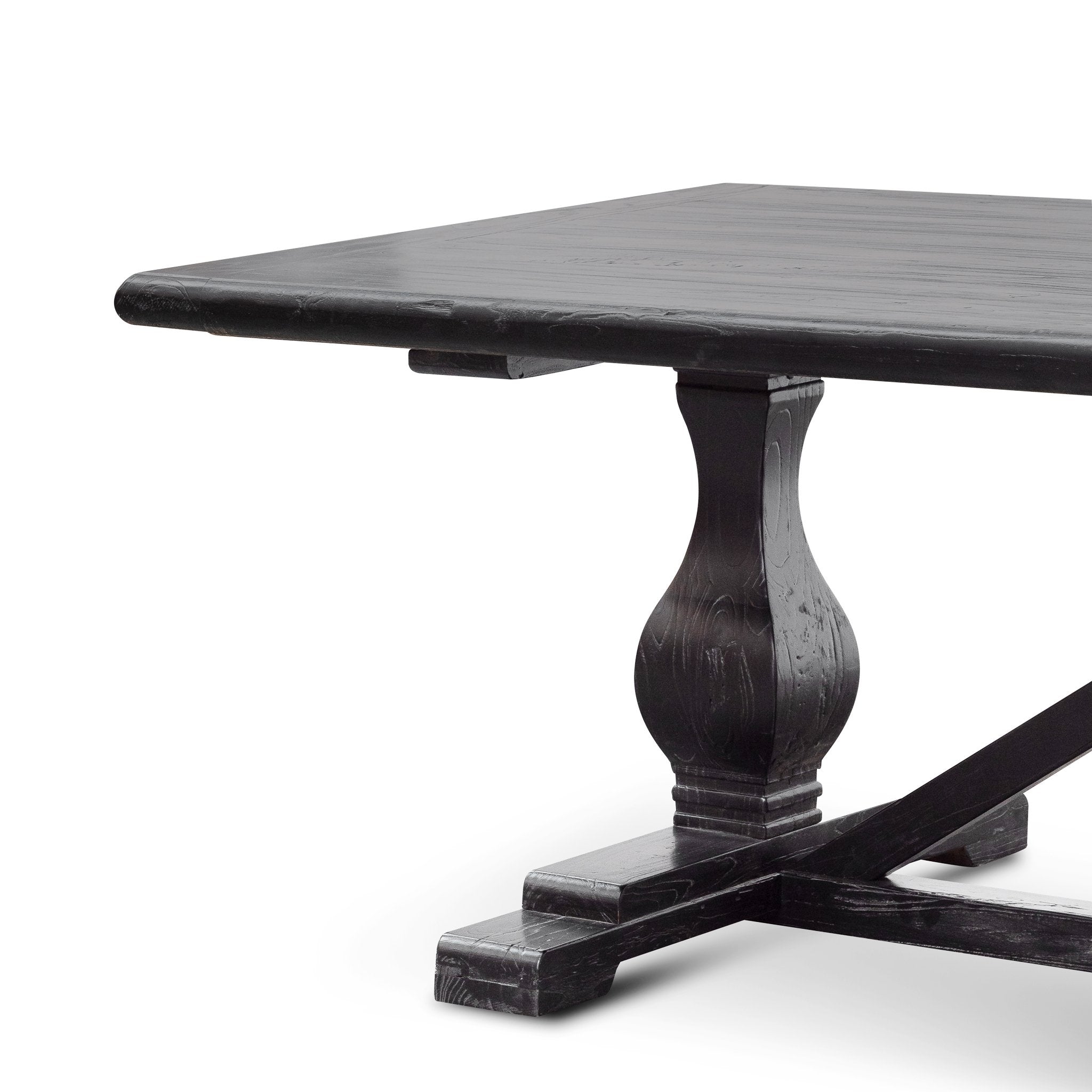 Titan Reclaimed Dining Table 3m - Black- 1.2m (W) - Thick Top Dining Table Reclaimed-Core   