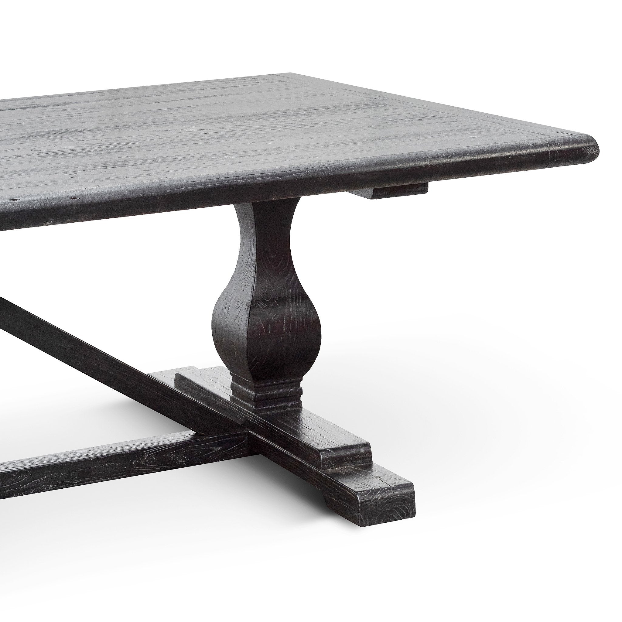 Titan Reclaimed Dining Table 3m - Black- 1.2m (W) - Thick Top Dining Table Reclaimed-Core   