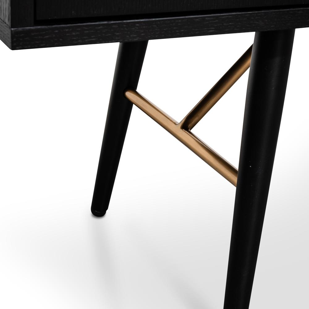 Trent 1.6m Wooden Buffet Unit- Black - Last One Buffet & Sideboard Dwood-Core   