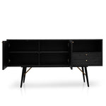Trent 1.6m Wooden Buffet Unit- Black - Last One Buffet & Sideboard Dwood-Core   