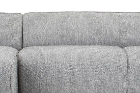 Troy 3 Seater Left Chaise Sofa - Graphite Grey Chaise Lounge Original Sofa-Core   