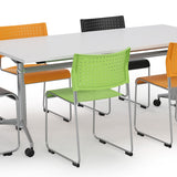 Uni 1.8m Silver Flip Table Meeting Table OLGY-Local   