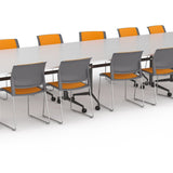 Uni 1.8m Silver Flip Table Meeting Table OLGY-Local   