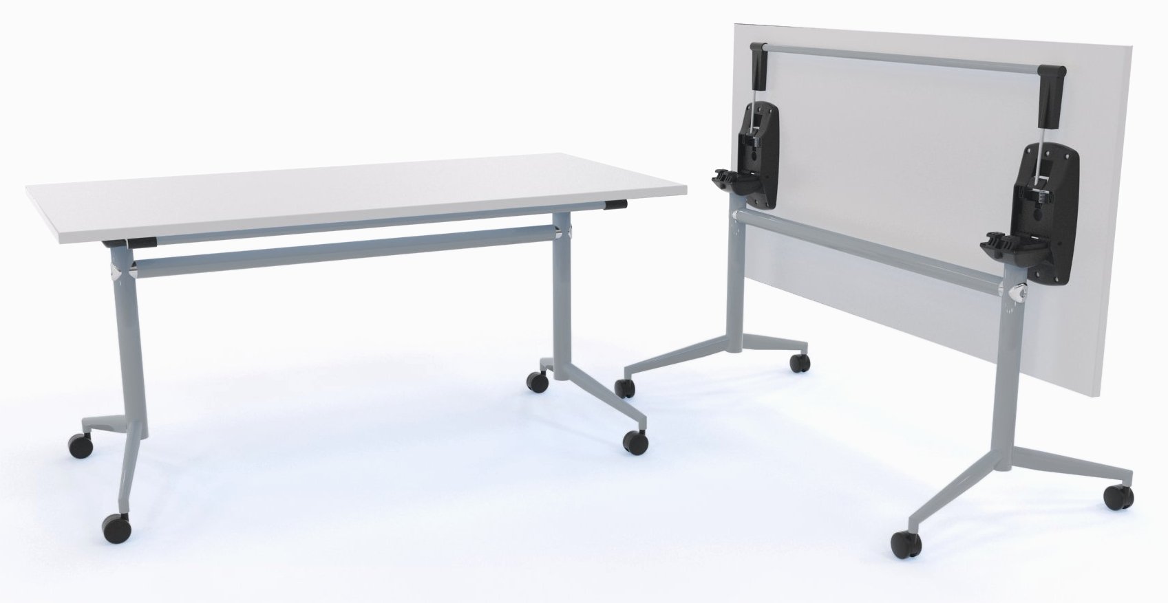 Uni 1.8m Silver Flip Table Meeting Table OLGY-Local   