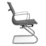 Charlie Visitor Office Chair - Black PU Office Chair Yus Furniture-Core   