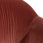 Ex Display - Wiley Blood Orange Velvet Armchair - Black Legs Armchair K Sofa-Core   