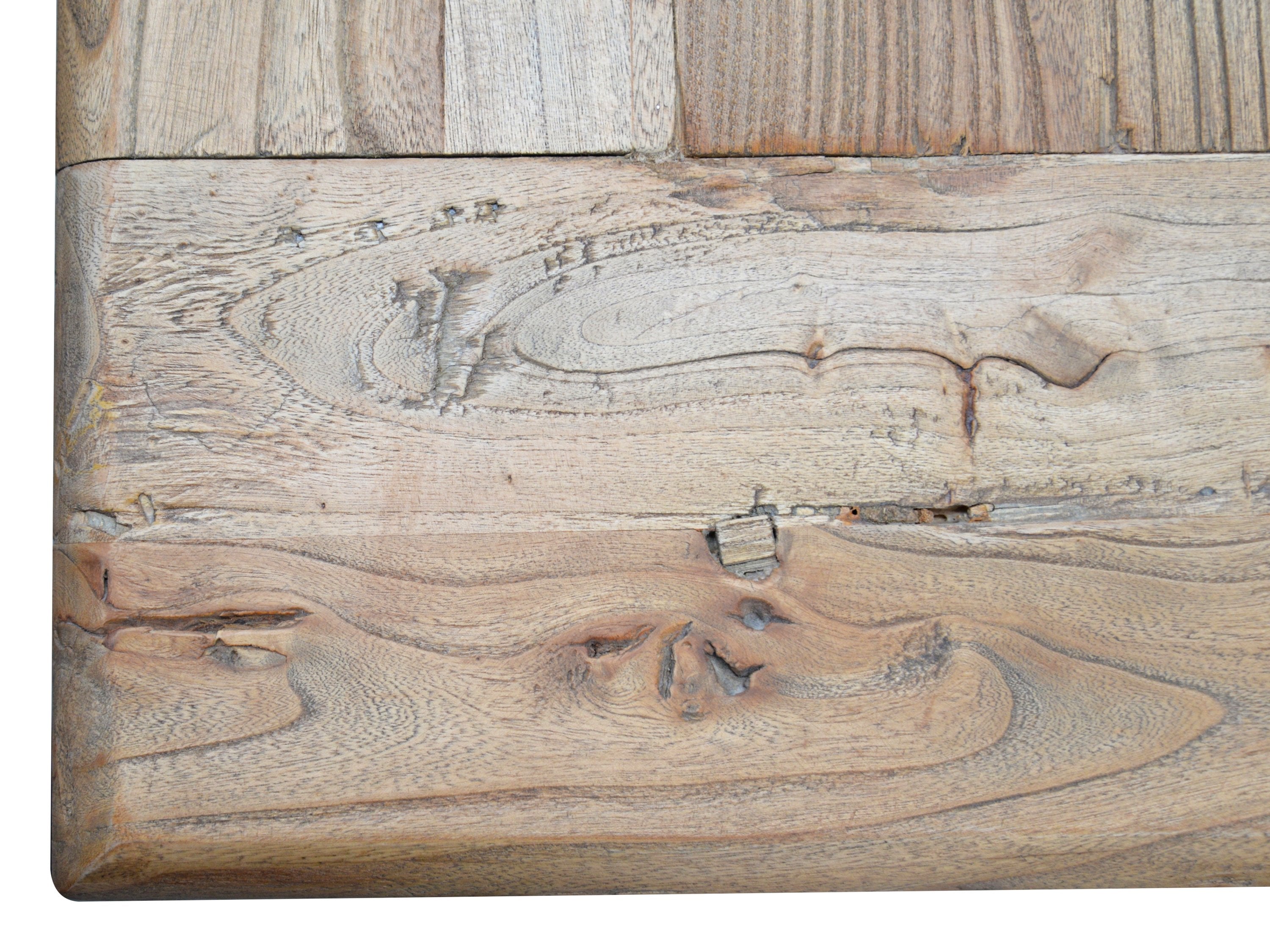 Ex Display - Winston 2m Reclaimed Elm Wood Dining Table - Rustic Natural Dining Table Reclaimed-Core