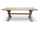 Winston 2m Reclaimed Elm Wood Dining Table - Rustic Natural DT501