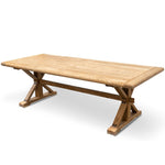 Winston Reclaimed 3m Elm Wood Dining Table - Rustic Natural DT502