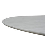 Zodiac 1.15m Round Marble Dining Table - Natural | Interior Secrets