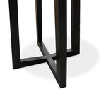 Zodiac 1.15m Round Marble Dining Table - Black Base Dining Table Swady-Core   